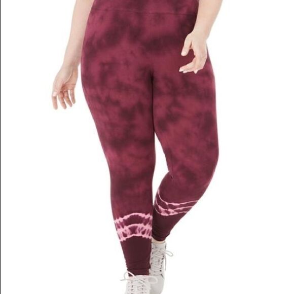 NWT Ideology Red Passion Tie Dyed Pink Activewear - Picture 1 of 5